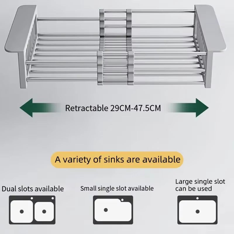 Adjustable Drain Rack Stainless Steel  Drain Rack