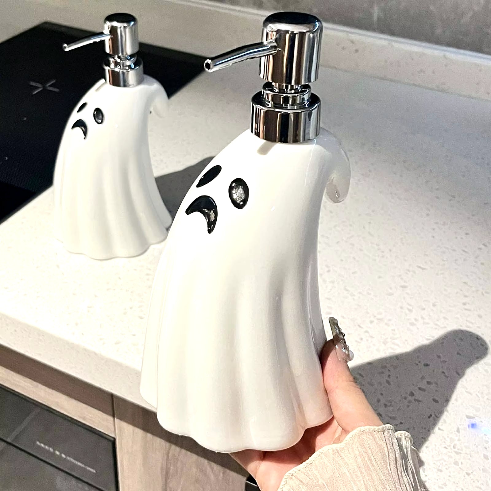 Ceramic Soap Dispenserr Halloween Bathroom Decor