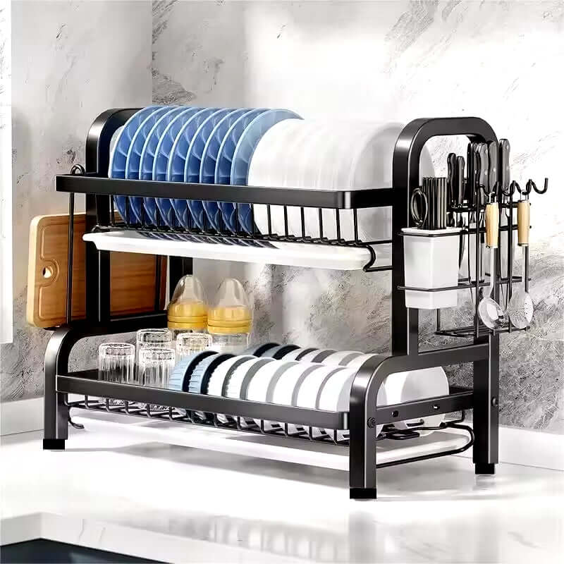 Dish Drying Rack Compact Kitchen Dish Rack