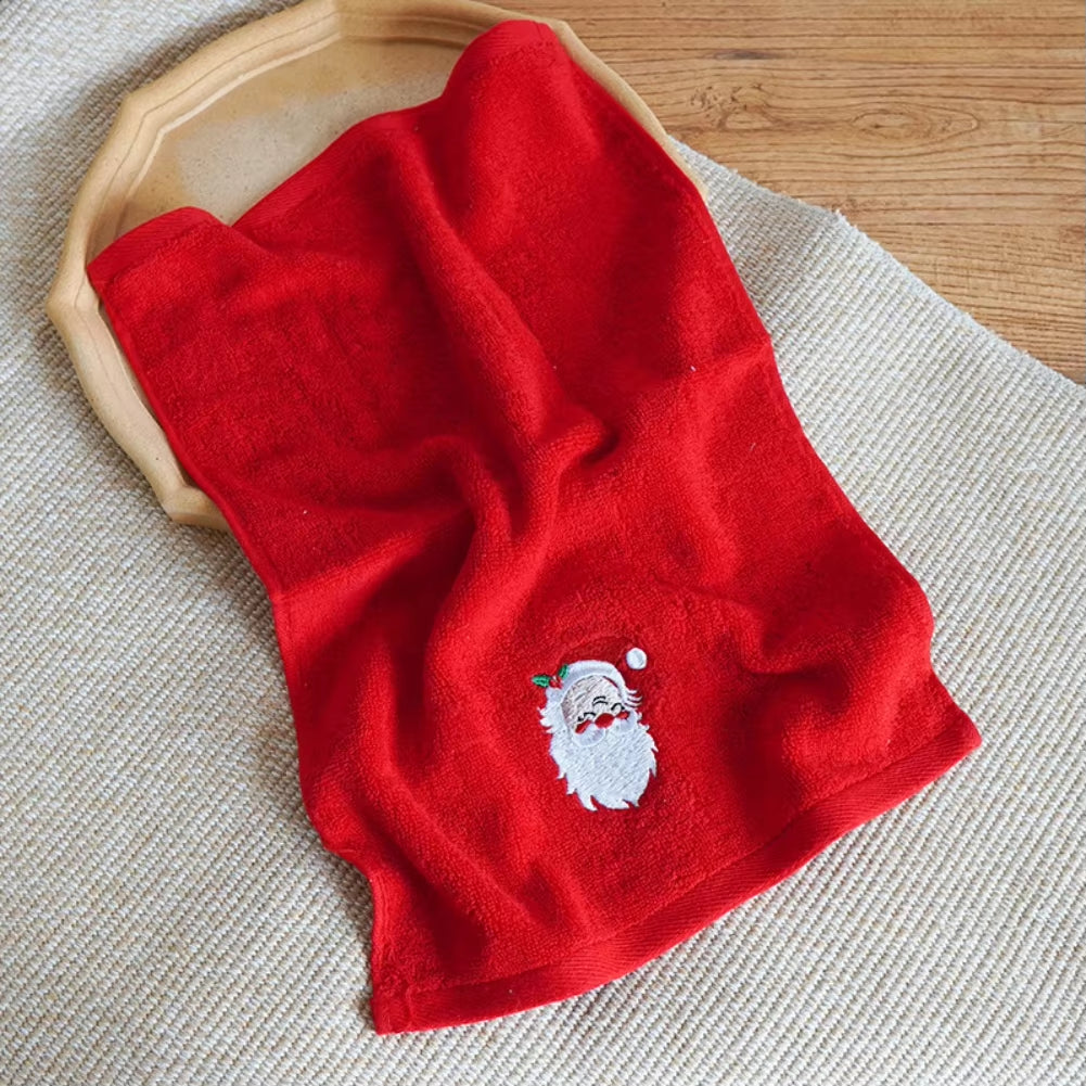 Soft Cotton Towels Christmas Santa Claus Hand Towels