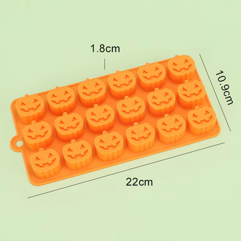 Halloween Pumpkin  Silicone Chocolate Baking Molds