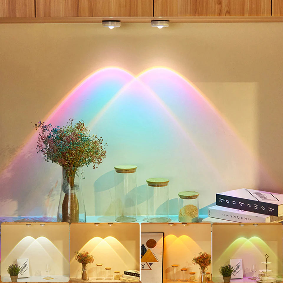 Led Lights Wireless Closet Kitchen Lights under Furniture Battery Powered Sunset Nightlight