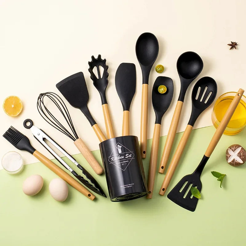 12Pcs  Silicone Utensil Set