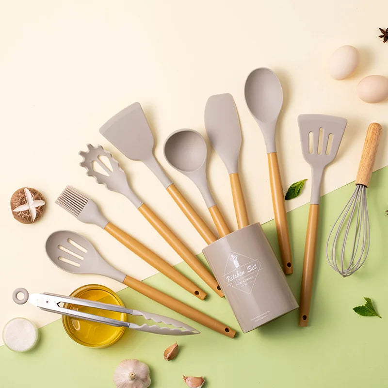 12Pcs  Silicone Utensil Set