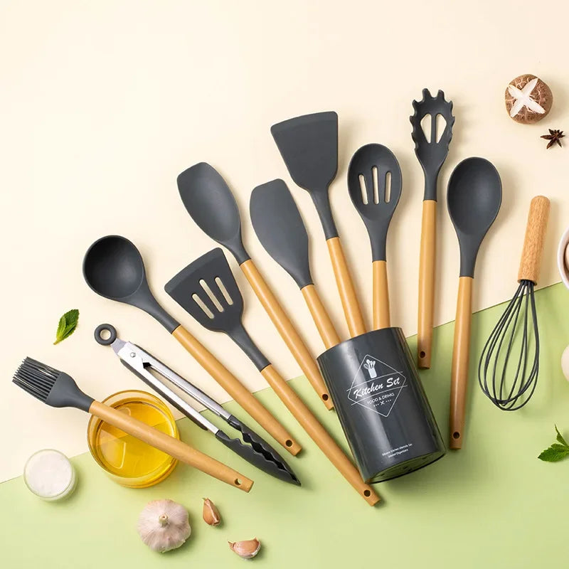 12Pcs  Silicone Utensil Set