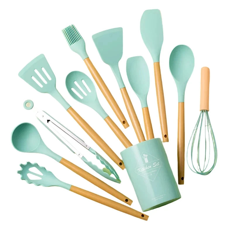 12Pcs  Silicone Utensil Set