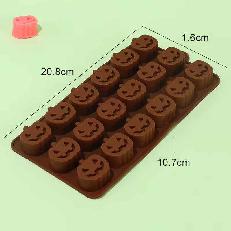 Halloween Pumpkin  Silicone Chocolate Baking Molds