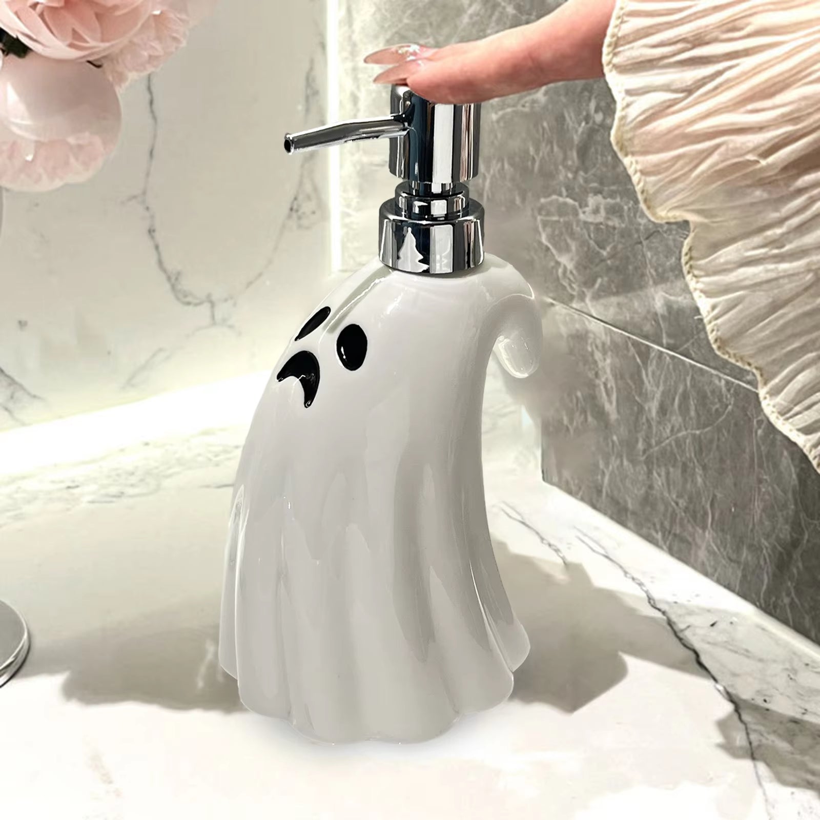 Ceramic Soap Dispenserr Halloween Bathroom Decor