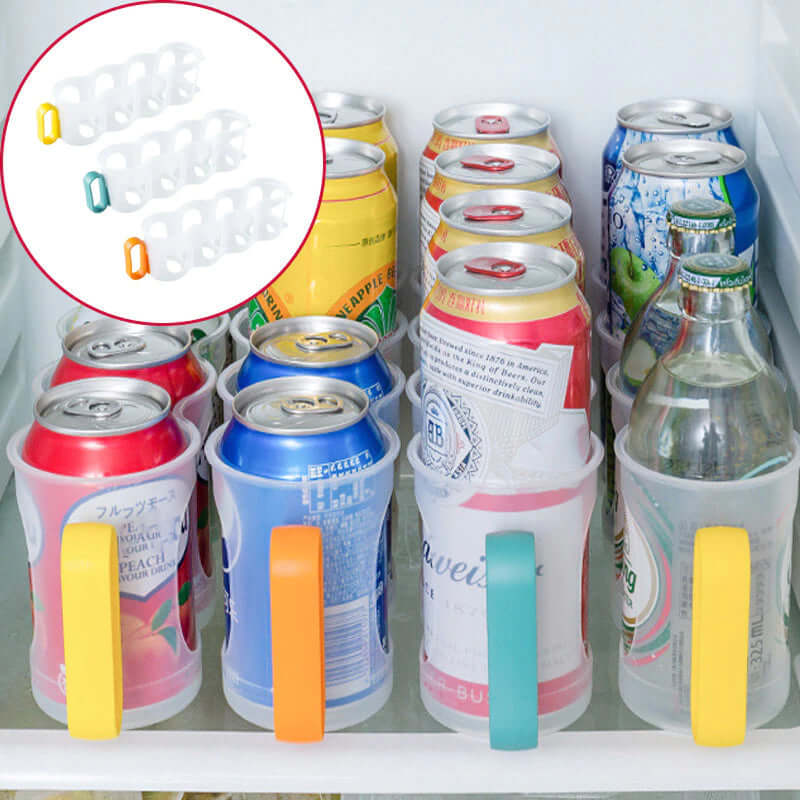 4-Hole Beverage Can Organizer Rack