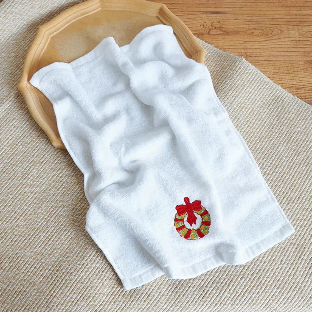 Soft Cotton Towels Christmas Santa Claus Hand Towels